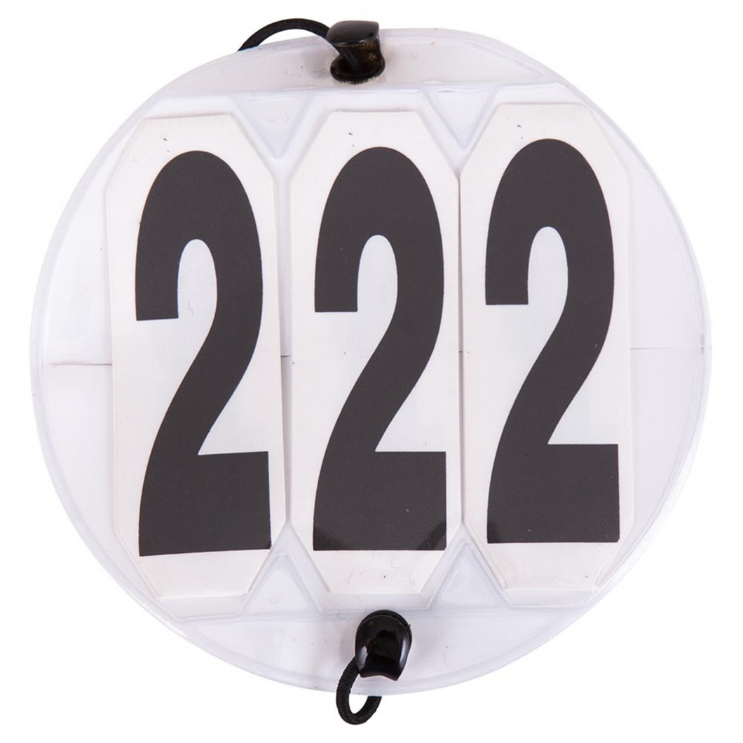 BR Equestrian Number Holder - Round White