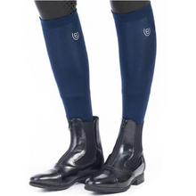 Load image into Gallery viewer, Equestrian Stockholm Socks - Navy
