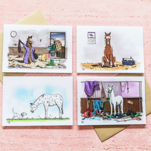 Load image into Gallery viewer, Emily Cole Greeting Cards - Surprise Horse
