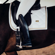 Load image into Gallery viewer, Equestrian Stockholm Dressage Saddle Pad - White Gold
