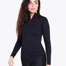 Load image into Gallery viewer, Maximilian Equestrian Long Sleeve Base Layer - Black/Gold
