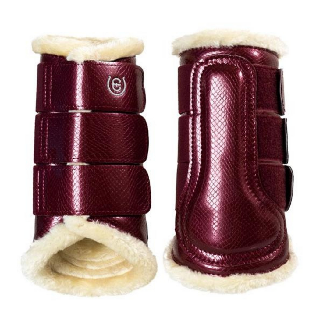 Equestrian Stockholm Brushing Boots - Bordeaux