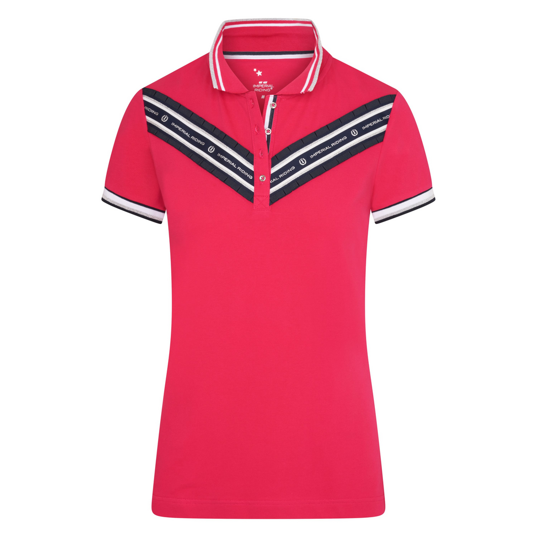 Imperial Riding Love Polo Shirt - Bright Rose