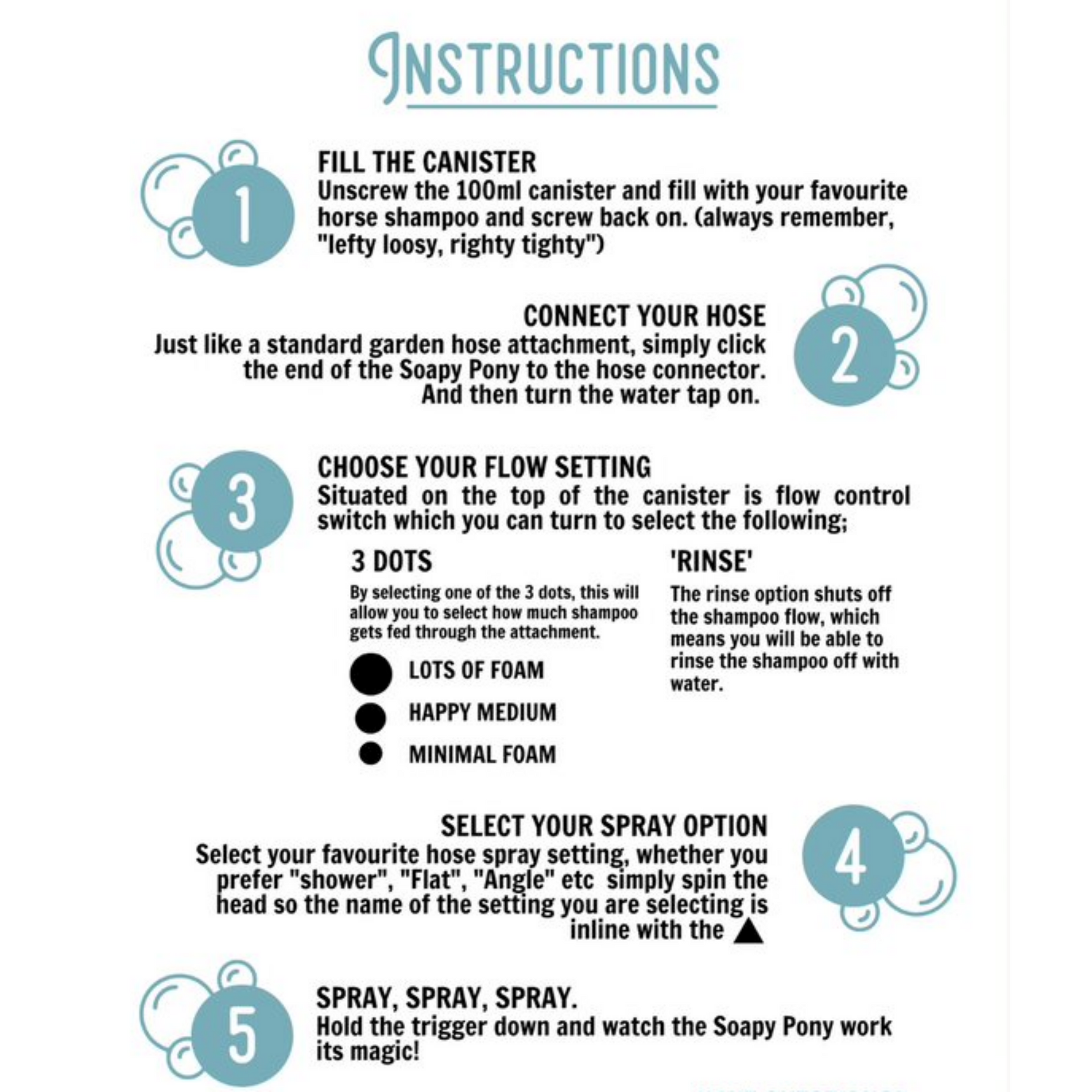 Soapy Ponies Foaming Shampoo Gun