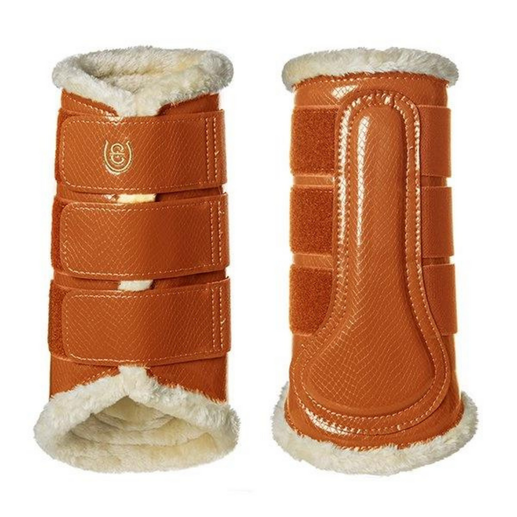 Equestrian Stockholm Brushing Boots - Bronze Gold