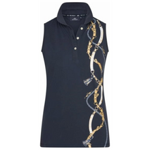 Load image into Gallery viewer, HV Polo Marilyn Sleeveless Polo Shirt - Navy
