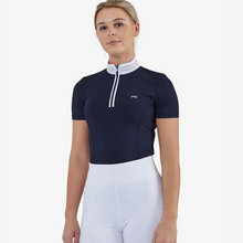 Load image into Gallery viewer, Premier Equine Maria Diamante Show Shirt - Navy
