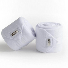 Load image into Gallery viewer, Equestrian Stockholm Bandages - White Silver
