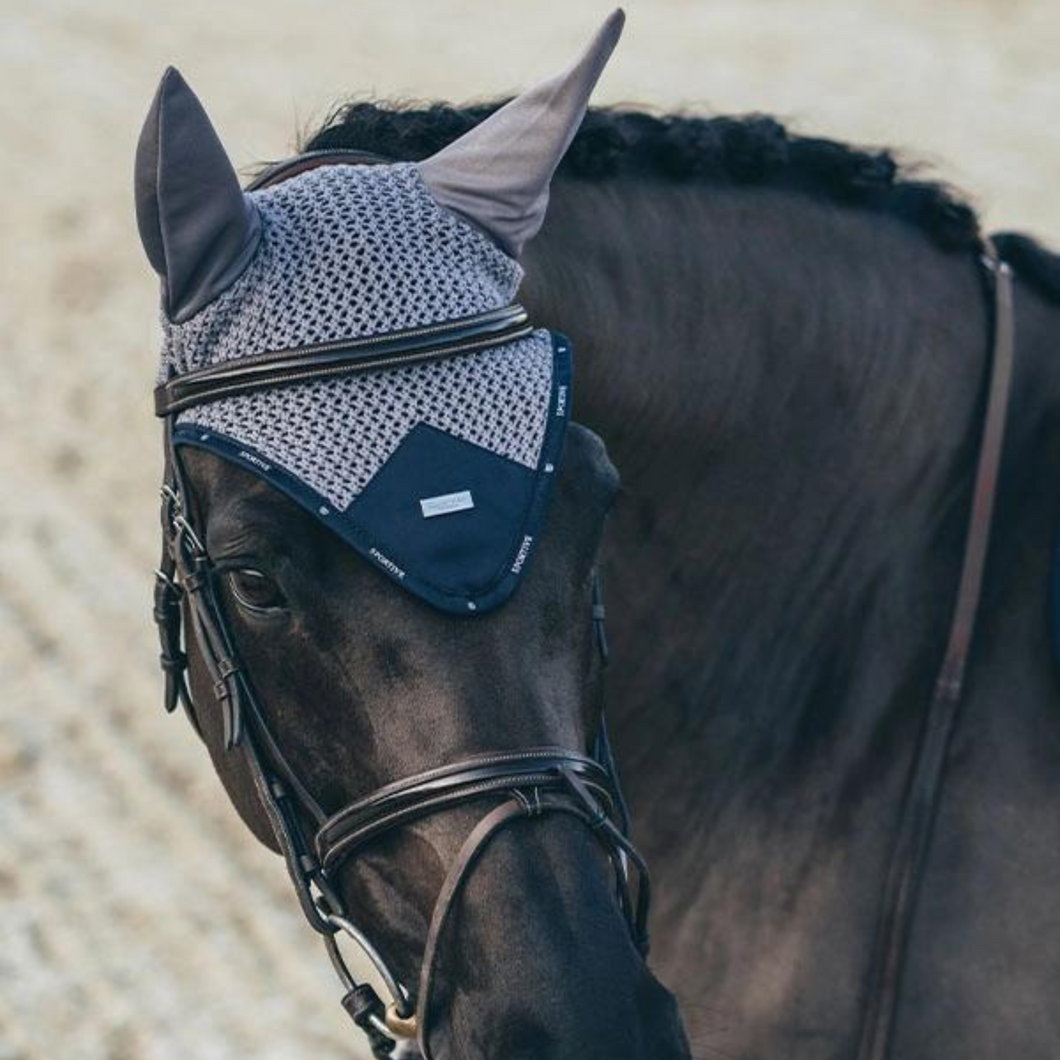 Equestrian Stockholm Ear Bonnet - Sportive Blue Ash