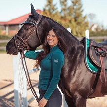 Load image into Gallery viewer, Equestrian Stockholm UV Protection Top - Emerald
