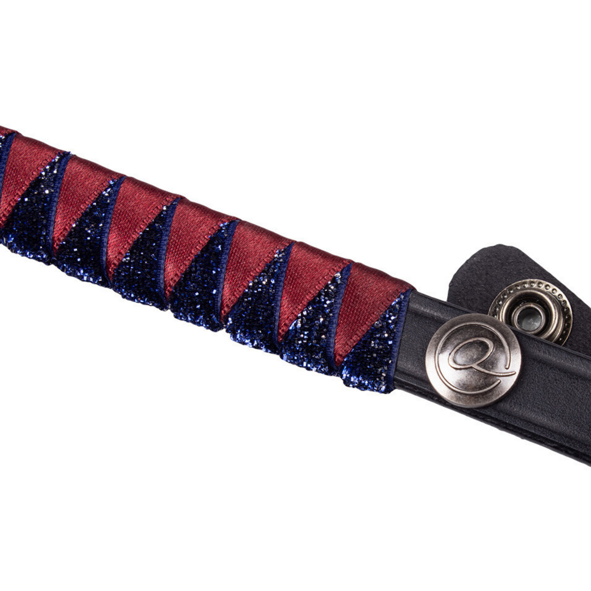 QHP Florence Browband - Black/Burgundy