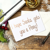 Emily Cole Greeting Cards - I hope Santa gets you a Pony!