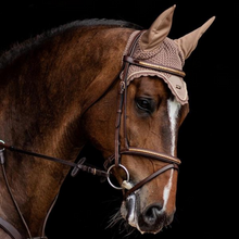 Load image into Gallery viewer, Equestrian Stockholm Ear Bonnet - Champagne
