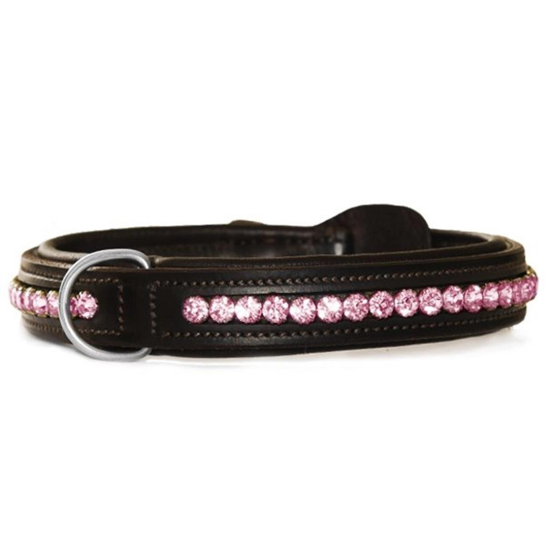 Equestrian Stockholm Dog Collar - All In Pink