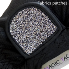Load image into Gallery viewer, MagicTack Glove Patch - Black Fabric Swarovski

