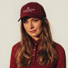 Load image into Gallery viewer, Equestrian Stockholm Cap - Bordeaux Silver
