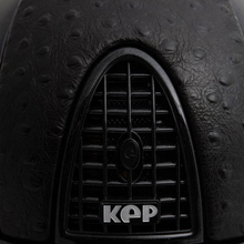 Load image into Gallery viewer, Kingsley x KEP Cromo Metal Diamond Black Helmet - Ostrich Black Top
