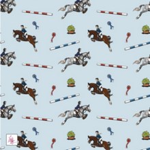 Load image into Gallery viewer, Emily Cole Tea Towel - Showjumping
