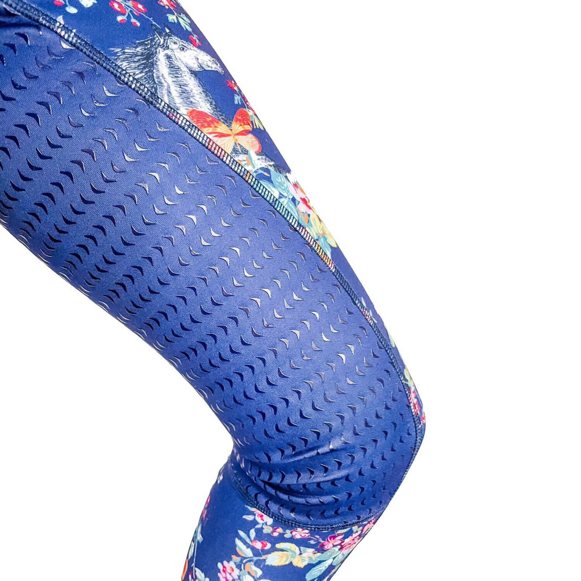 Pony Macaroni Blue Floral Kids Breeches