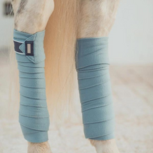 Load image into Gallery viewer, Equestrian Stockholm Bandages - Steel Blue
