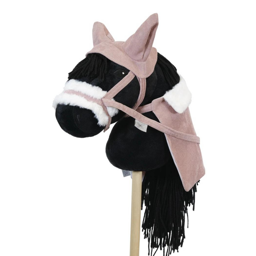 Astrup Hobby Horse Bonnet, Halter & Blanket - Dusty Rose