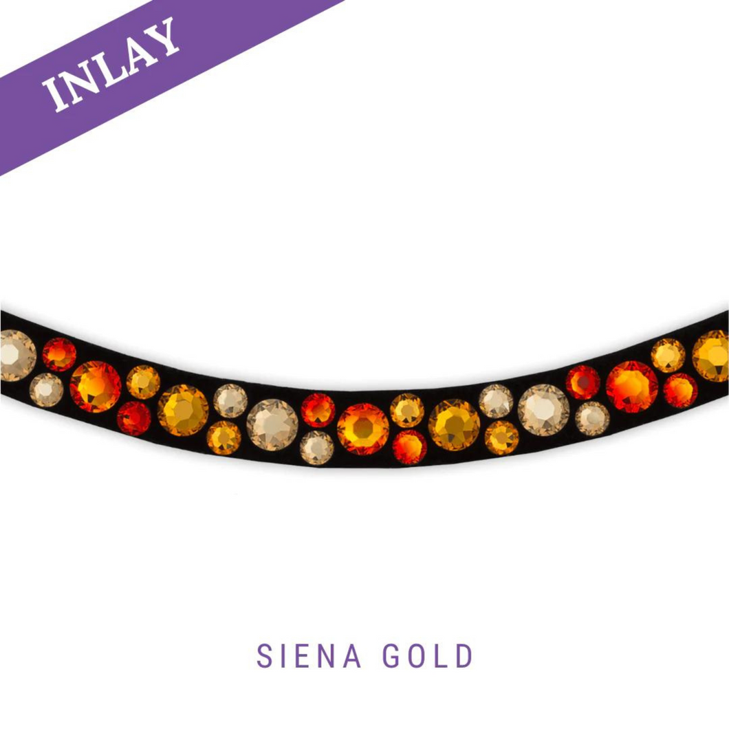 MagicTack Curved Browband - Sienna Gold