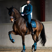 Load image into Gallery viewer, Equestrian Stockholm Dressage Pad - Meadow Blue

