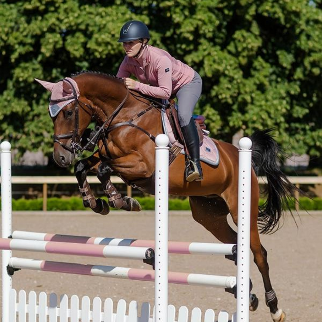 Equestrian Stockholm Jump Saddle Pad - Pink Crystal