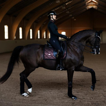 Load image into Gallery viewer, Equestrian Stockholm Dressage Saddle Pad - Mahogany Glimmer

