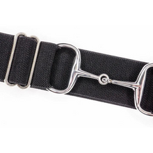 Load image into Gallery viewer, Ellany Snaffle Belt - Black/Silver
