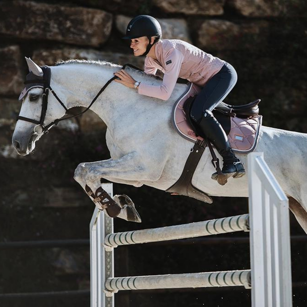 Equestrian Stockholm Jump Saddle Pad - Pink Pearl