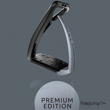 Load image into Gallery viewer, Freejump Soft Up Pro+ Stirrups Premium Edition - Black / Silver
