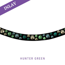 Load image into Gallery viewer, MagicTack Curved Browband - Hunter Green
