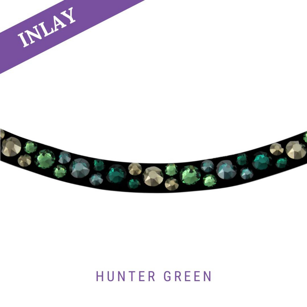 MagicTack Curved Browband - Hunter Green