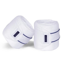 Load image into Gallery viewer, Equestrian Stockholm Bandages - White Blue Meadow
