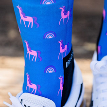 Load image into Gallery viewer, Dreamers &amp; Schemers Pair &amp; a Spare Boot Socks - Unicorny
