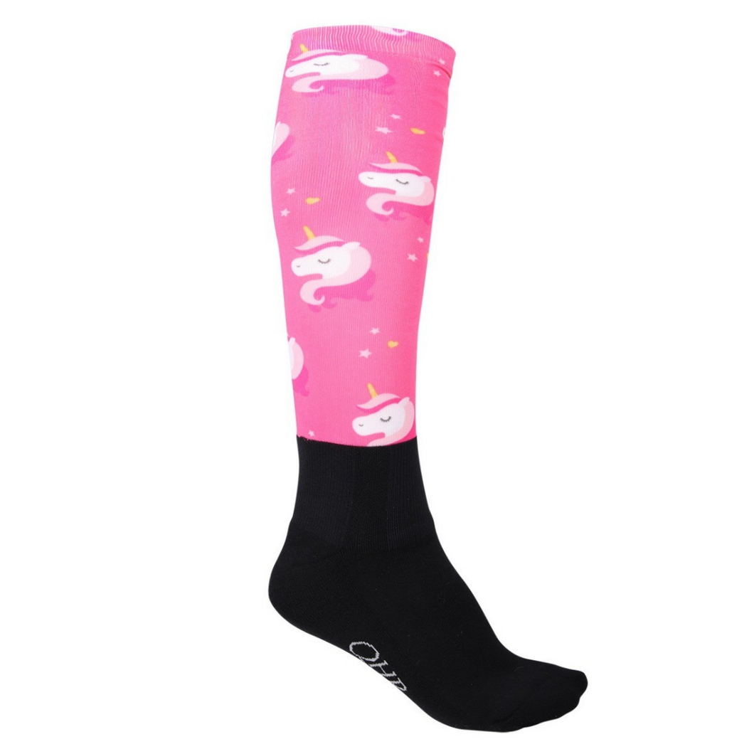 QHP Pink Unicorn Socks