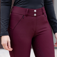 Load image into Gallery viewer, Equestrian Stockholm Elite Breeches - Merlot
