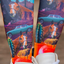 Load image into Gallery viewer, Dreamers &amp; Schemers Pair &amp; a Spare Boot Socks - Hay Girl
