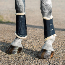 Load image into Gallery viewer, Equestrian Stockholm Brushing Boots - Navy
