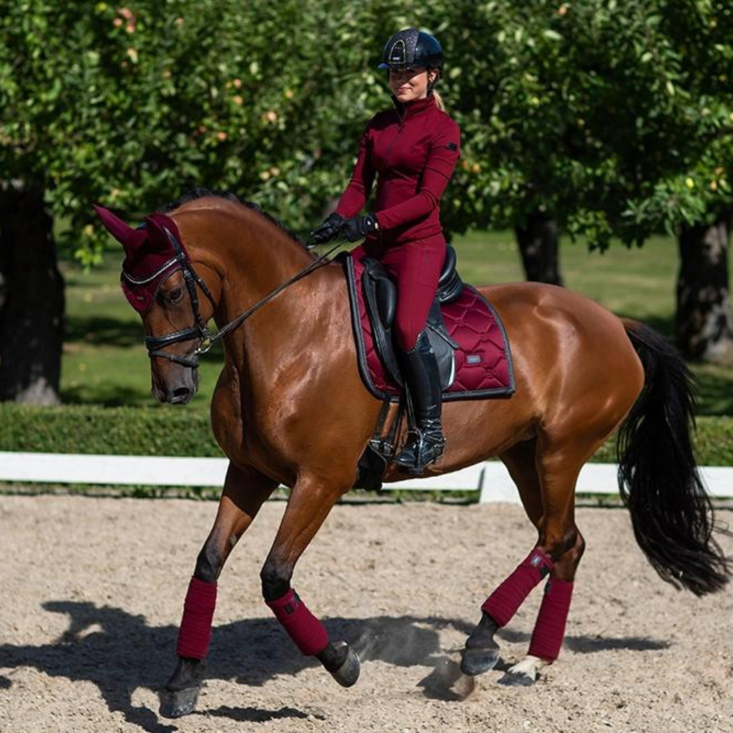 Equestrian Stockholm Dressage Pad - Dark Bordeaux