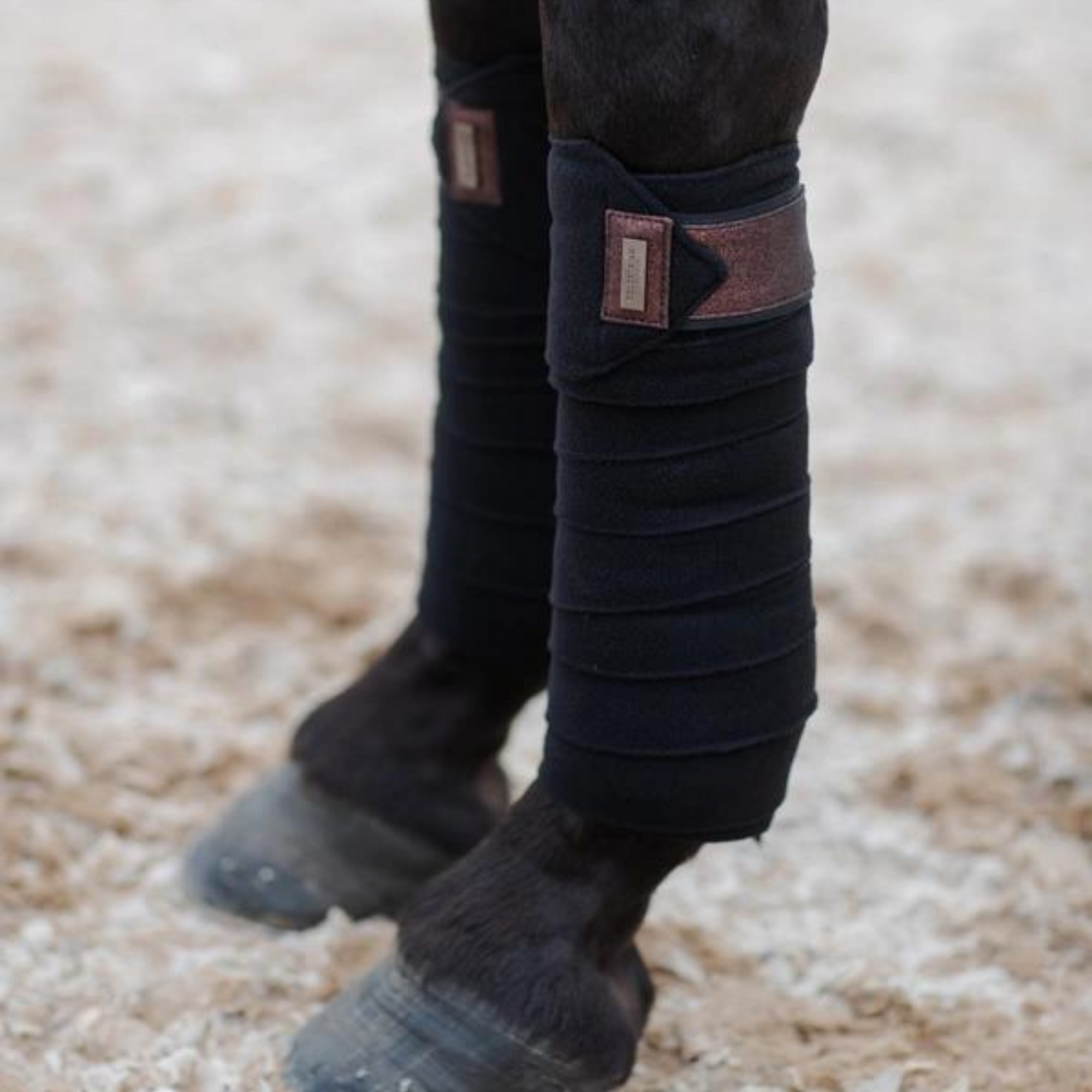 Equestrian Stockholm Bandages - Mahogany Glimmer