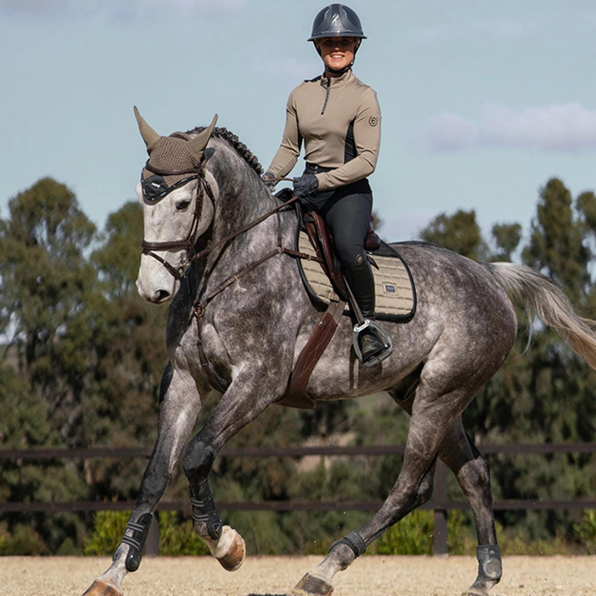 Equestrian Stockholm Ear Bonnet - Sportive Chantelle