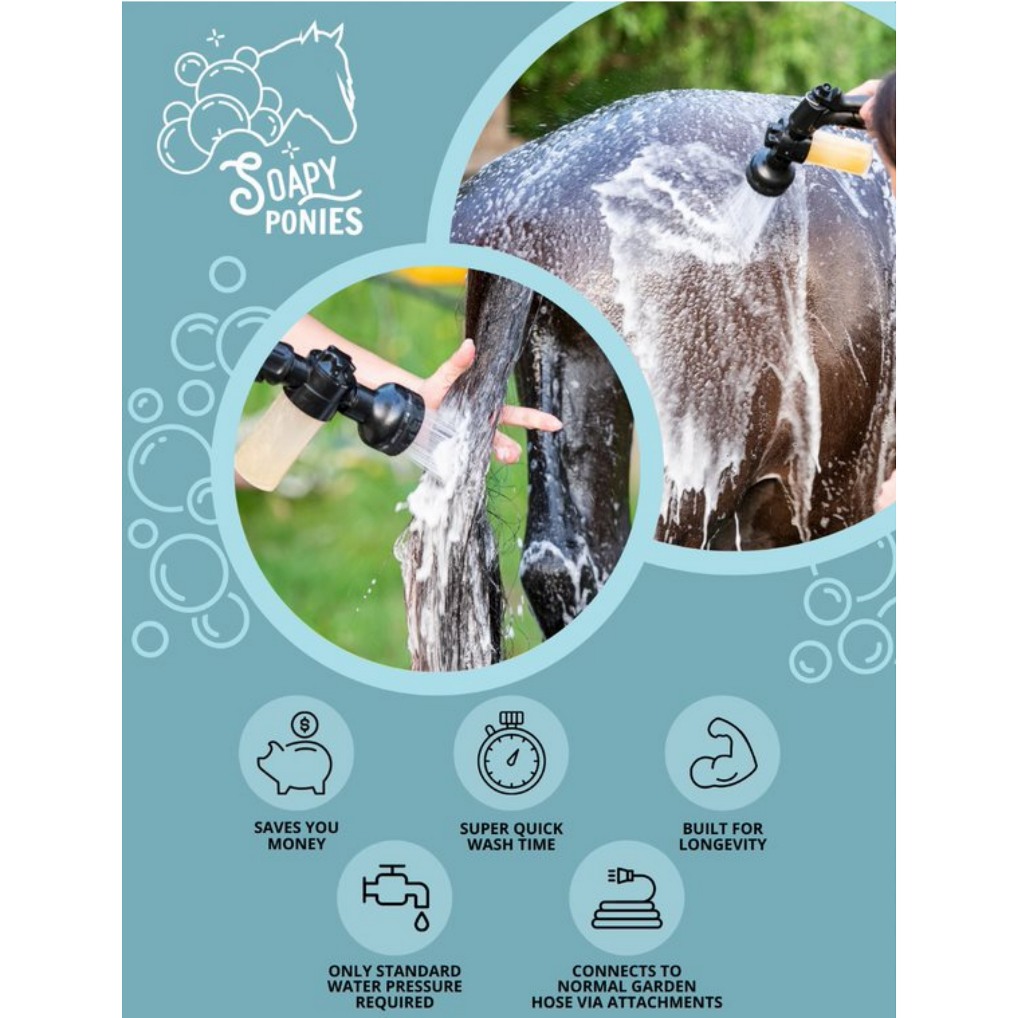 Soapy Ponies Foaming Shampoo Gun