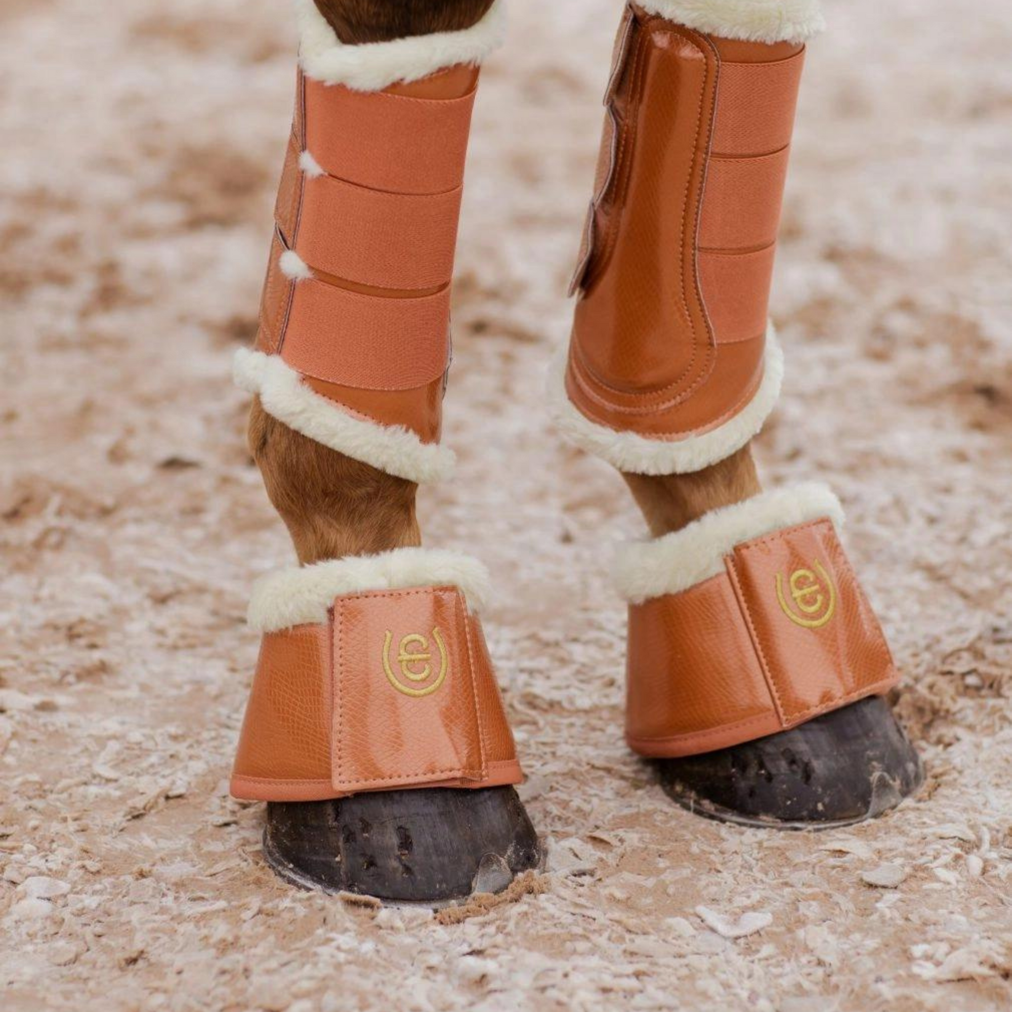 Equestrian Stockholm Overreach Boots - Bronze Gold