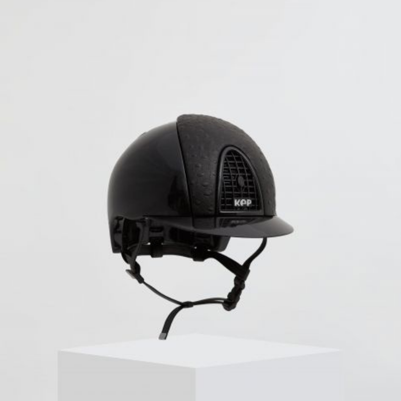 Kingsley x KEP Cromo Metal Diamond Black Helmet - Ostrich Black Top