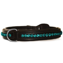 Load image into Gallery viewer, Equestrian Stockholm Dog Collar - Emerald
