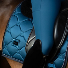 Load image into Gallery viewer, Equestrian Stockholm Dressage Pad - Meadow Blue
