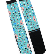 Load image into Gallery viewer, Dreamers &amp; Schemers Pair &amp; a Spare Boot Socks - Evil Eye
