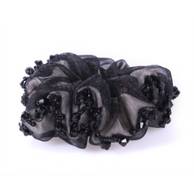 Load image into Gallery viewer, QHP Sparkle Hair Scrunchie - Black
